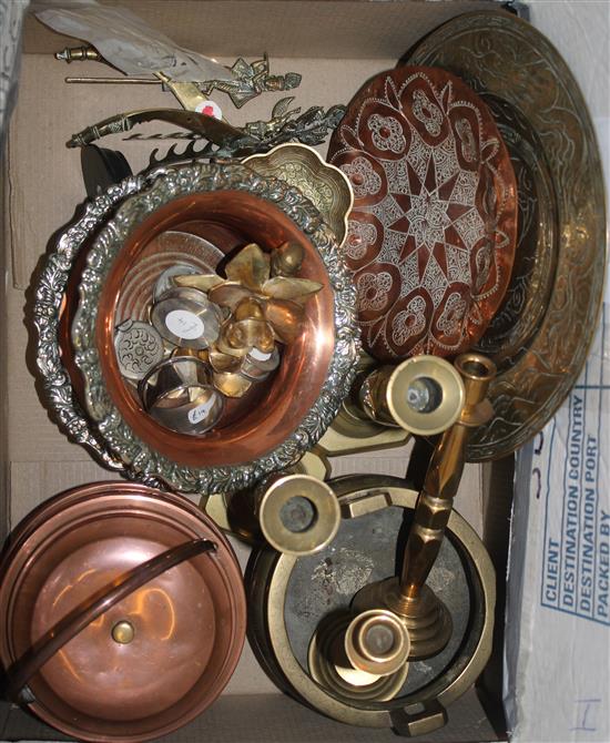 Mixed copper & brassware